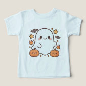 Schattigee Halloween Ghost Clipart, Leuk en Schatt (Design voorkant)