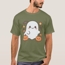 Schattigee Halloween Ghost Clipart, Leuk en Schatt T-shirt