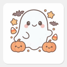 Schattigee Halloween Ghost Clipart, Leuk en Schatt