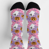 Schattigee Halloween Ghost en Pompoen Sokken (Top)