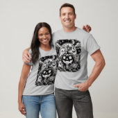Schattigee Halloween Ghost en pompoen T-shirt (Unisex)