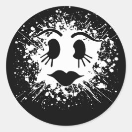 Schattigee Halloween Ghost Face Sticker