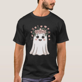 Schattigee Halloween Ghost Floral Girls T-shirt – 