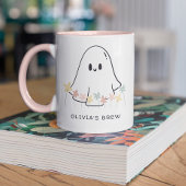 Schattigee Halloween Ghost Floral Mok