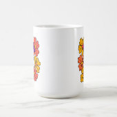 Schattigee Halloween Ghost Flower Krans Koffiemok (Center)