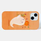 Schattigee Halloween Ghost & Flowers Case-Mate iPhone Case (Achterkant (horizontaal))