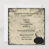 Schattigee Halloween Ghost Group Kaart (Achterkant)