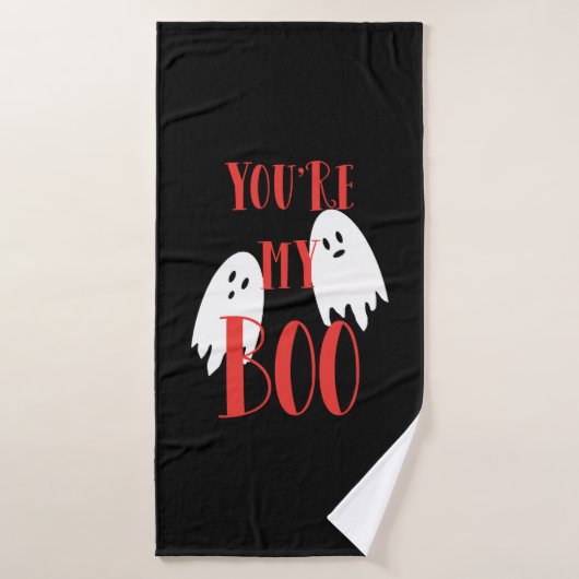 Schattigee Halloween Ghost Halloween Boo Badhanddoek (Badhanddoek)