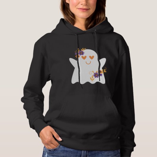 Schattigee Halloween Ghost Hoodie (Voorkant)