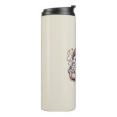 Schattigee Halloween Ghost in Herfst Beanie & Hot  Thermosbeker (Gedraaid links)