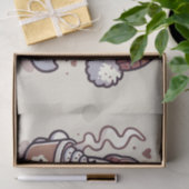 Schattigee Halloween Ghost in Herfst Beanie & Hot  Tissuepapier (Geschenk)