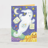 Schattigee Halloween Ghost Kaarten (Voorkant)