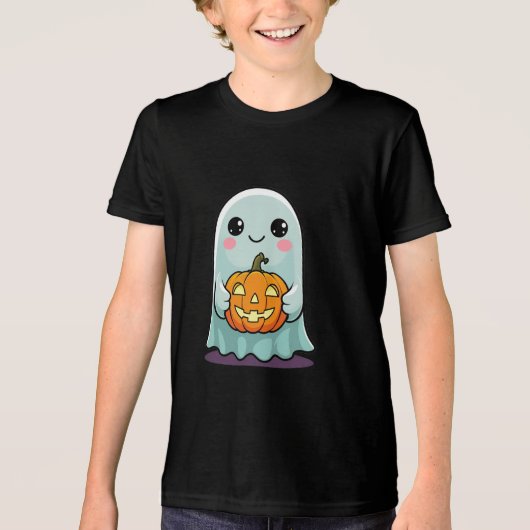 Schattigee Halloween Ghost Kinder T-shirt Schattig (Voorkant)