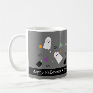 Schattigee Halloween Ghost Kleurrijke Confetti Mix Koffiemok