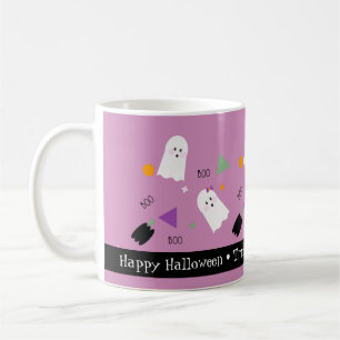 Schattigee Halloween Ghost Kleurrijke Confetti Mix Koffiemok