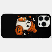 Schattigee Halloween Ghost met pompoen en Drink Case-Mate iPhone Case (Achterkant (horizontaal))