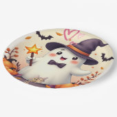Schattigee Halloween Ghost Paper Bord – Heks (Gekanteld)