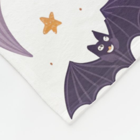 Schattigee Halloween Ghost & Pumpkin Babydeken – 3 Fleece Deken (Hoek)