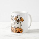 Schattigee Halloween Ghost Puppies Mok (Voorkant rechts)
