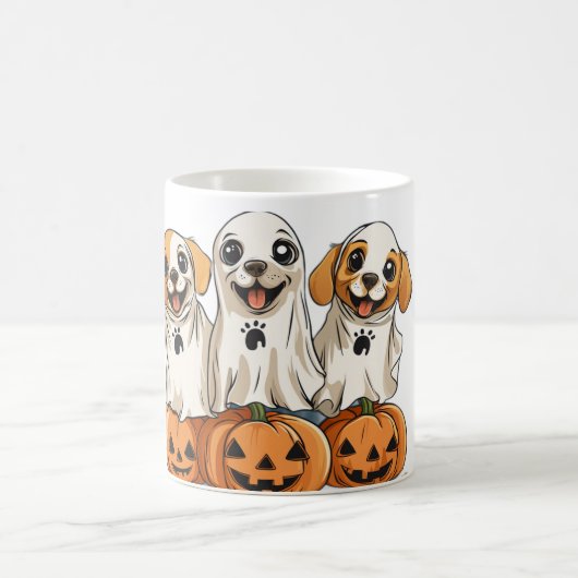 Schattigee Halloween Ghost Puppies Mok (Center)