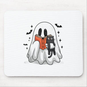 Schattigee Halloween Ghost Reading Book Tanktop_1 Muismat