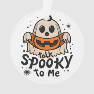 Schattigee Halloween Ghost Retro : Spreek Spooky N Ornament