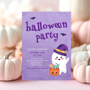 Schattigee Halloween Ghost Spooky Party Kaart