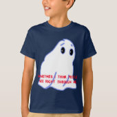 Schattigee Halloween Ghost T-shirt (Voorkant)
