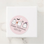 Schattigee Halloween Ghost Treat Bedankjes Labels (In situ)