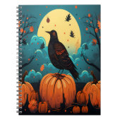 Schattigee Halloween Ghost Trick-or-Treat Bruine T Notitieboek (Voorkant)
