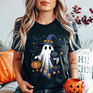 Schattigee Halloween Ghost Witch | Spookachtige Tr Tri-Blend Shirt