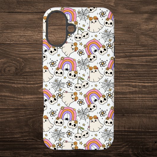 Schattigee Halloween Ghosts en Skulls Pattern Case-Mate iPhone Case