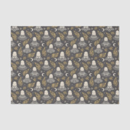 Schattigee Halloween Ghosts Kant - Goud Tissuepapier