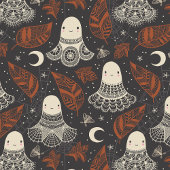 Schattigee Halloween Ghosts Kant - Rust Cadeaupapier