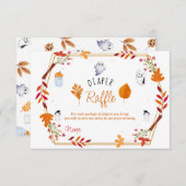 Schattigee Halloween Ghosts luier verloting baby s Informatiekaartje (Voorkant / Achterkant)