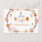 Schattigee Halloween Ghosts luier verloting baby s Informatiekaartje (Voorkant)