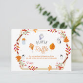 Schattigee Halloween Ghosts luier verloting baby s Informatiekaartje (Staand voorkant)