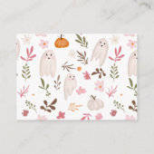 Schattigee Halloween Ghosts luier verloting baby s Informatiekaartje (Achterkant)