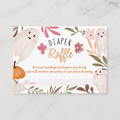 Schattigee Halloween Ghosts luier verloting baby s Informatiekaartje (Voorkant)