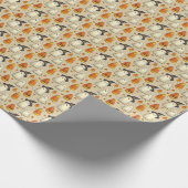 Schattigee Halloween Gift Wrapping Paper Ghosts Ki Cadeaupapier (Hoek)