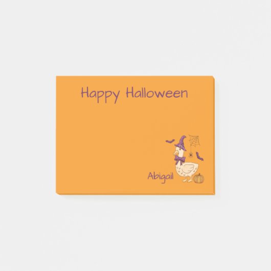 Schattigee Halloween Goose Post-it® Notes (Voorkant)