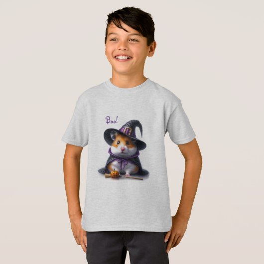 Schattigee Halloween Hamster Shirt (Voorkant volledig)