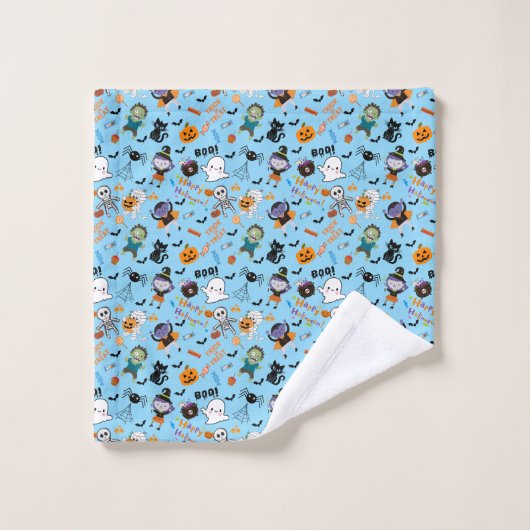 Schattigee Halloween handdoek set (Wasdoekje)