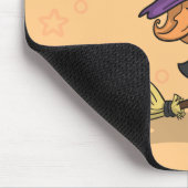 Schattigee Halloween heks en kat | Muismat (Hoek)