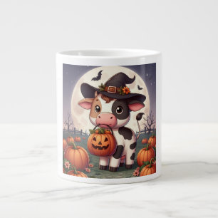 Schattigee Halloween heks koe Grote Koffiekop