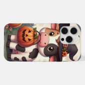 Schattigee Halloween heks koe iPhone Hoesje (Achterkant horizontaal)
