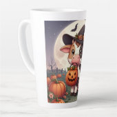 Schattigee Halloween heks koe Latte Mok (Linkerhoek)