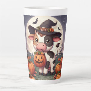 Schattigee Halloween heks koe Latte Mok