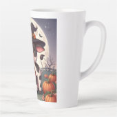 Schattigee Halloween heks koe Latte Mok (Rechts)