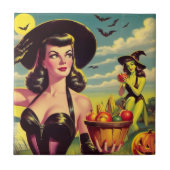 Schattigee  Halloween Heksenspeld-up Tegeltje (Voorkant)